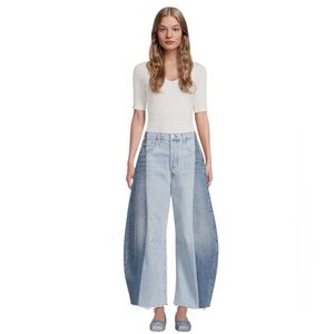 CITIZENS OF HUMANITY NWT
Pieced Horseshoe Wide-Leg
Jeans in Sz 24